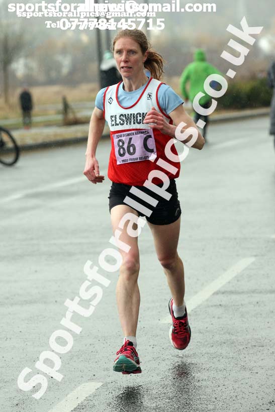 Senior womens Good Friday Elswick Harriers Relay, Newburn, Newcastle. Photo: David T. Hewitson/Sports for All Pics